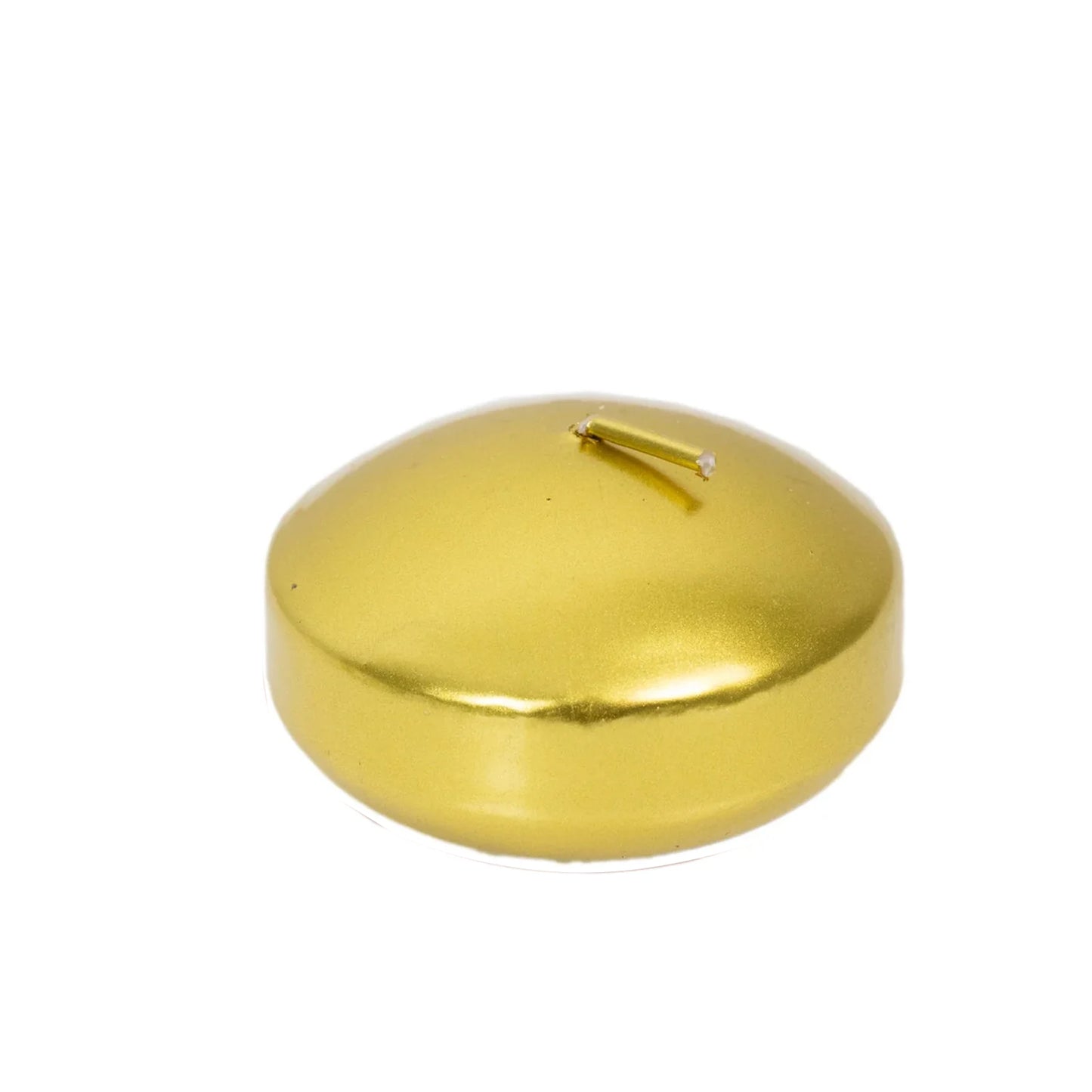 12 Pack 3" Gold Floating Candles, Unscented Dripless Wax Discs for Centerpieces