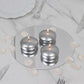 12 Pack 3" Silver Floating Candles, Unscented Dripless Wax Discs for Centerpieces