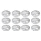12 Pack 3" Silver Floating Candles, Unscented Dripless Wax Discs for Centerpieces
