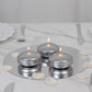 12 Pack 3" Silver Floating Candles, Unscented Dripless Wax Discs for Centerpieces