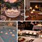24 Pack White Floating Candles 3" – Unscented 8–10 Hour Burn, Dripless & Smokeless Disc Candles