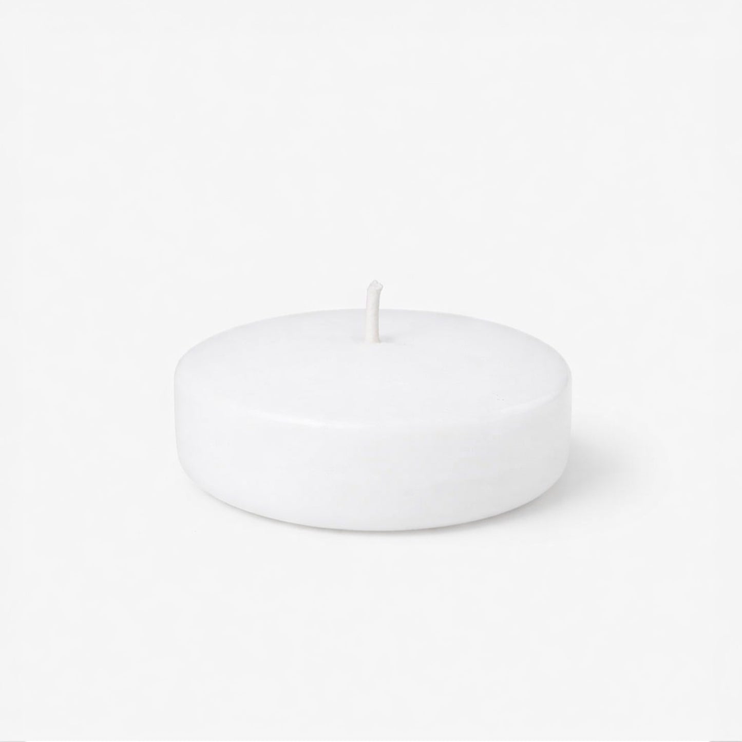 24 Pack White Floating Candles 3" – Unscented 8–10 Hour Burn, Dripless & Smokeless Disc Candles