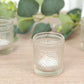 6-Pack Clear Glass Votive Tealight Holders - Stylish Primrose Design for Weddings & Décor