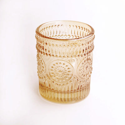 Exquisite Craftsmanship of Amber Gold Candle Holders
