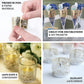 Gold foil floral lace candle holder wraps for decorative tealight use.