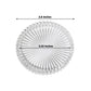 6 Pack Sunburst Glass Pillar Candle Holder Plates, Clear 3.8" Round Trays for LED & Wax Pillar Candl