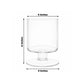 4 Pack Glass Hurricane Candle Holders Clear with Short Stem, 6" Tall for Pillar Candles