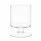 4 Pack Glass Hurricane Candle Holders Clear with Short Stem, 6" Tall for Pillar Candles