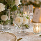 4 Pack Glass Hurricane Candle Holders Clear with Short Stem, 6" Tall for Pillar Candles