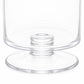 4 Pack Glass Hurricane Candle Holders Clear with Short Stem, 9" Tall for Pillar Candles