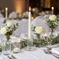 6 Pack Low Glass Taper Candle Holders, 3" Tall, Clear – Pedestal Candlestick Holders