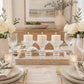 12 Pack 4" Clear Glass Taper Candle Holders - Reversible Votive Candle Stand, Faceted Pedestal Desig