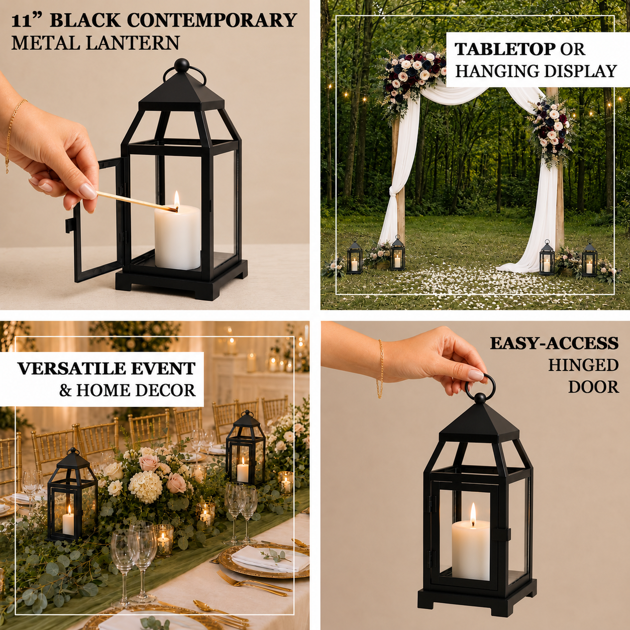Vintage candle lantern perfect for weddings, events, patios, and home décor