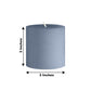 6-Pack Unscented Dripless Pillar Candles – 3"x3" Dusty Blue Paraffin Wax with Smokeless Cotton Wicks, Clean & Long-Lasting 30-Hour Burn