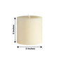 6-Pack Unscented Dripless Pillar Candles – 3"x3" Ivory Paraffin Wax with Smokeless Cotton Wicks, Clean & Long-Lasting 30-Hour Burn