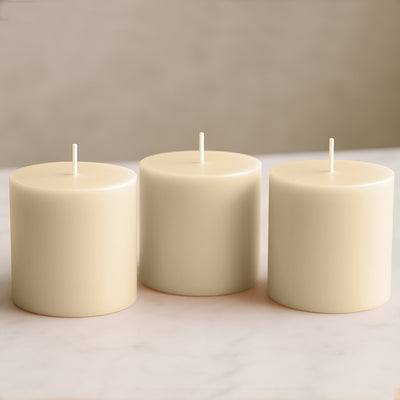 Décor ideas using Ivory pillar candles