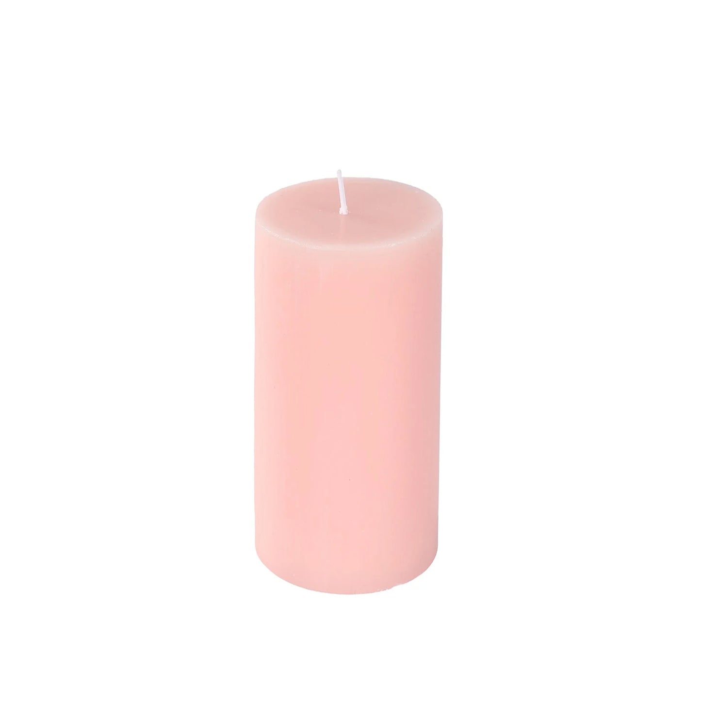 12-Pack 3"x6" Unscented Dripless Pillar Candles – Blush Long-Burning Paraffin Wax with Cotton Wicks