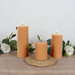 6-Pack Unscented Dripless Pillar Candles – 3"x6" Beige Paraffin Wax with Smokeless Cotton Wicks, Clean & Long-Lasting 60-Hour Burn
