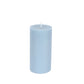6-Pack Unscented Dripless Pillar Candles – 3"x6" Dusty Blue Paraffin Wax with Smokeless Cotton Wicks, Clean & Long-Lasting 60-Hour Burn