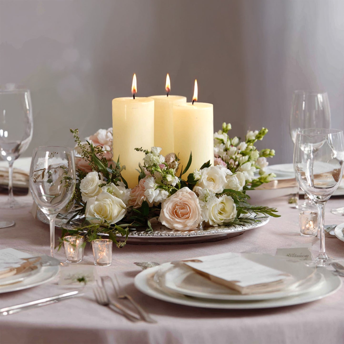 6-Pack Unscented Dripless Pillar Candles – 3"x6" Ivory Paraffin Wax with Smokeless Cotton Wicks, Clean & Long-Lasting 60-Hour Burn