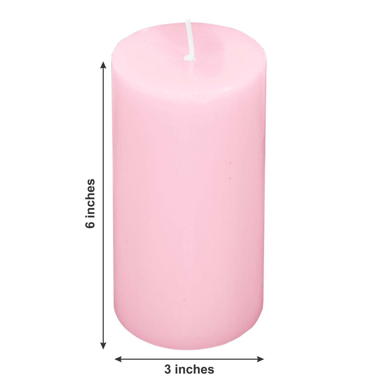 6-Pack Unscented Dripless Pillar Candles – 3"x6" Sage Green Paraffin Wax with Smokeless Cotton Wicks, Clean & Long-Lasting 60-Hour Burn