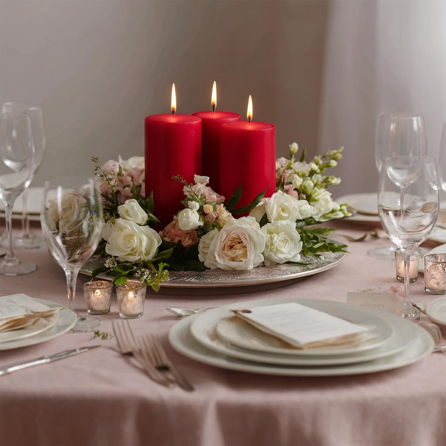 6-Pack Unscented Dripless Pillar Candles – 3"x6" Sage Green Paraffin Wax with Smokeless Cotton Wicks, Clean & Long-Lasting 60-Hour Burn