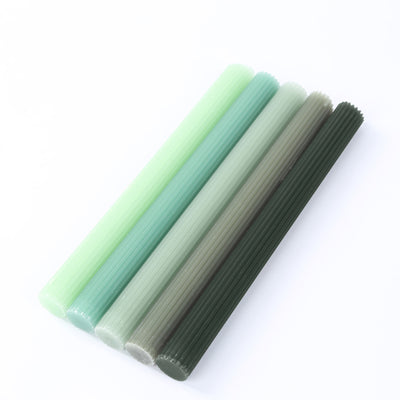 Long-Lasting Assorted Sage Green Wax Candles