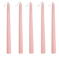 10 Pack Blush 10" Premium Wax Taper Candles, Unscented Candles