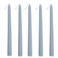 10 Pack | Dusty Blue 10" Premium Wax Taper Candles, Unscented Candles