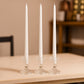 10-Pack Taper Candles Premium Wax Design White - Unscented Candles for Upscale Settings 12"