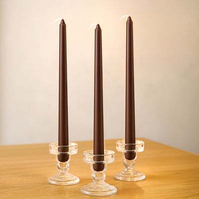 Cinnamon Brown 10-Inch Taper Candles
