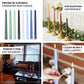 10-Pack Taper Candles Premium Wax Design White - Unscented Candles for Upscale Settings 12"
