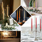 10 Pack | 10" Premium Wax Taper Candles, Unscented Candles