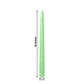 10 Pack | Apple Green 10" Premium Wax Taper Candles, Unscented Candles