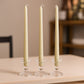 10-Pack Taper Candles Premium Wax Design Ivory - Unscented Candles for Upscale Settings 10"