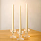 10-Pack Taper Candles Premium Wax Design Ivory - Unscented Candles for Upscale Settings 10"