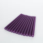 10-Pack Taper Candles Premium Wax Design Purple - Unscented Candles for Upscale Settings 10"