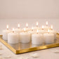 12 Pack White 1.5" Votive Candles, Unscented – 10 Hour Burn, Clean Cotton Wick