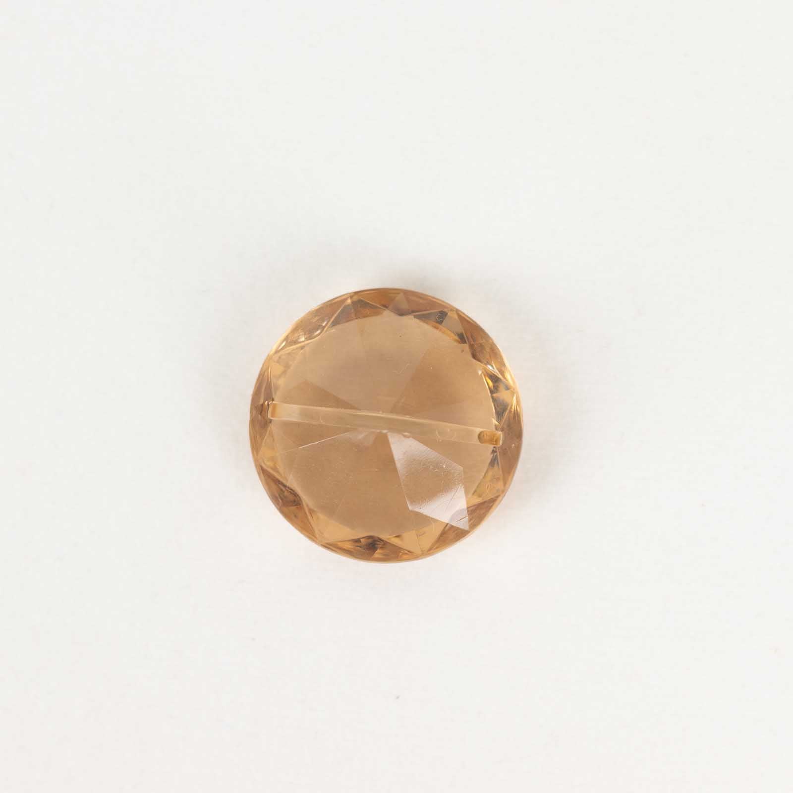 Amber diamond-shaped place card holder for weddings.