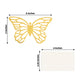 25 Pack Gold Butterfly Table Number Holders with White Printable Cards, Free Standing 3D Butterflies Paper Place Card Holders - 3"x5"