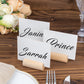 10 Pack | 2" Natural Rustic Style Cylindrical Wooden Place Card Holders, Farmhouse Table Number Stands