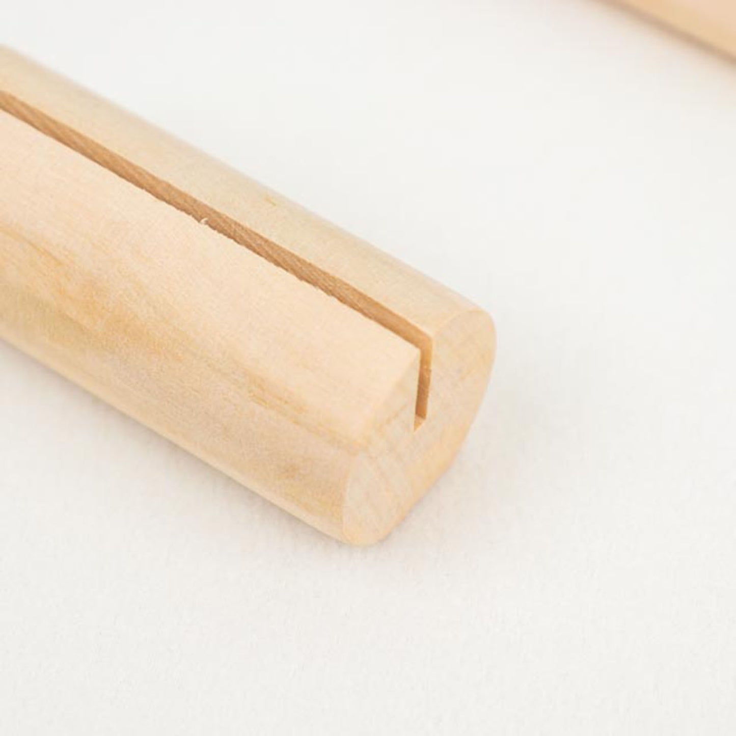 10 Pack | 2" Natural Rustic Style Cylindrical Wooden Place Card Holders, Farmhouse Table Number Stands