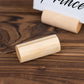 10 Pack | 2" Natural Rustic Style Cylindrical Wooden Place Card Holders, Farmhouse Table Number Stands