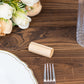 10 Pack | 2" Natural Rustic Style Cylindrical Wooden Place Card Holders, Farmhouse Table Number Stands
