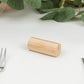 10 Pack | 2" Natural Rustic Style Cylindrical Wooden Place Card Holders, Farmhouse Table Number Stands