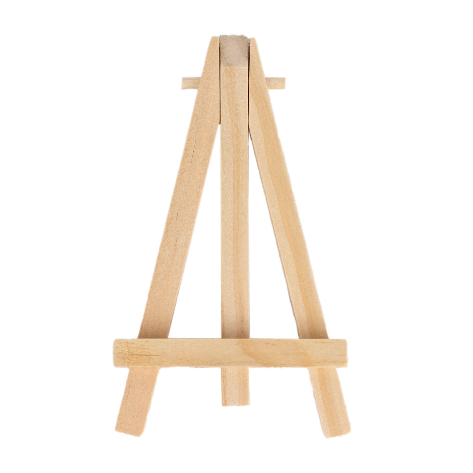 Natural wood mini rustic place card holder easel stand.