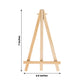 Natural wood 7" rustic tabletop display easel stands for place cards.