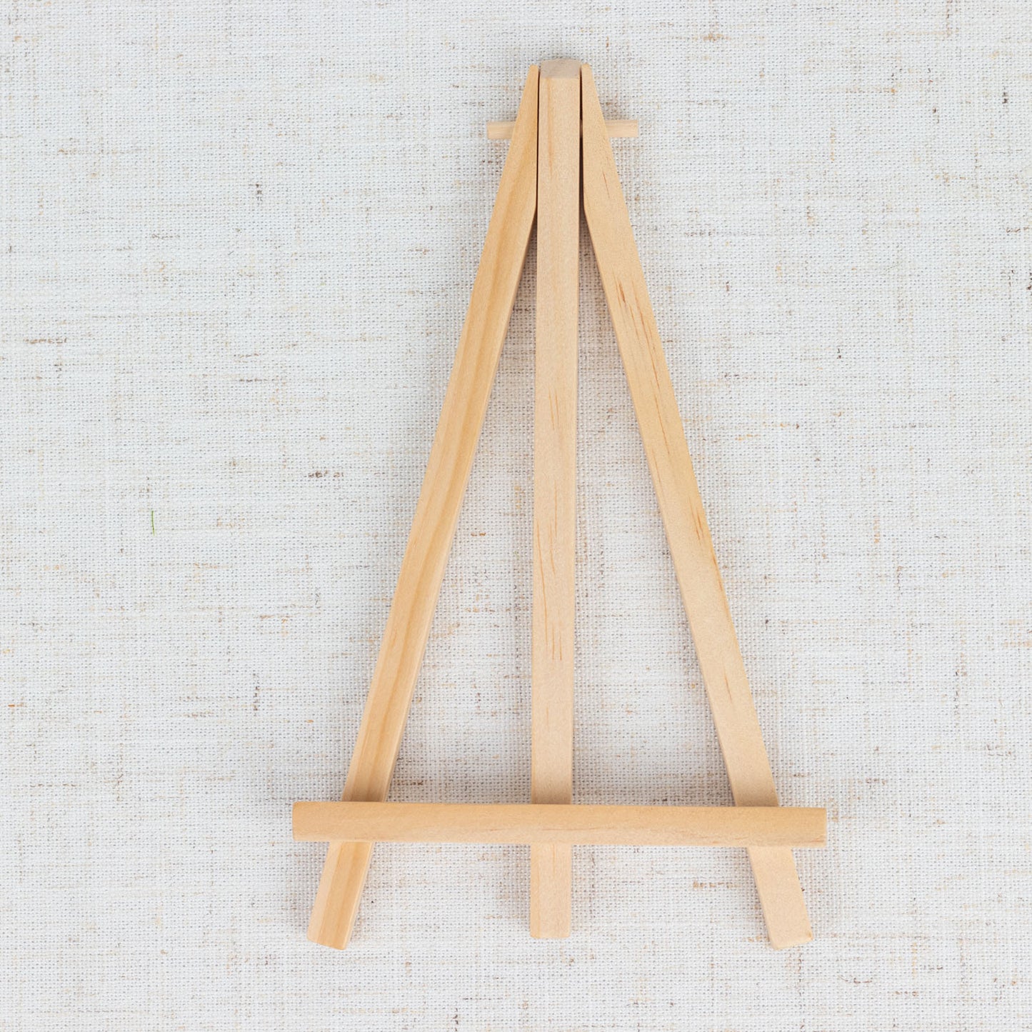 Natural wood small rustic place card holder easel stand.