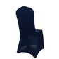 Navy Blue Premium Spandex Stretch Fitted Banquet Chair Cover With Foot Pockets - 220 GSM