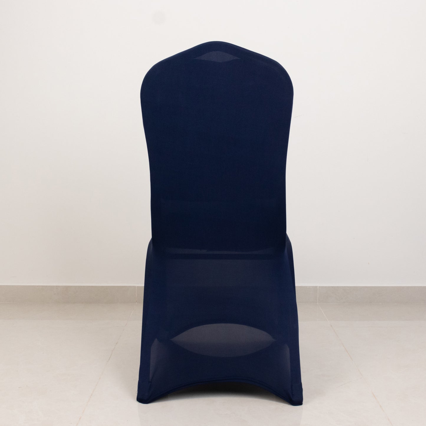 Navy Blue Premium Spandex Stretch Fitted Banquet Chair Cover With Foot Pockets - 220 GSM